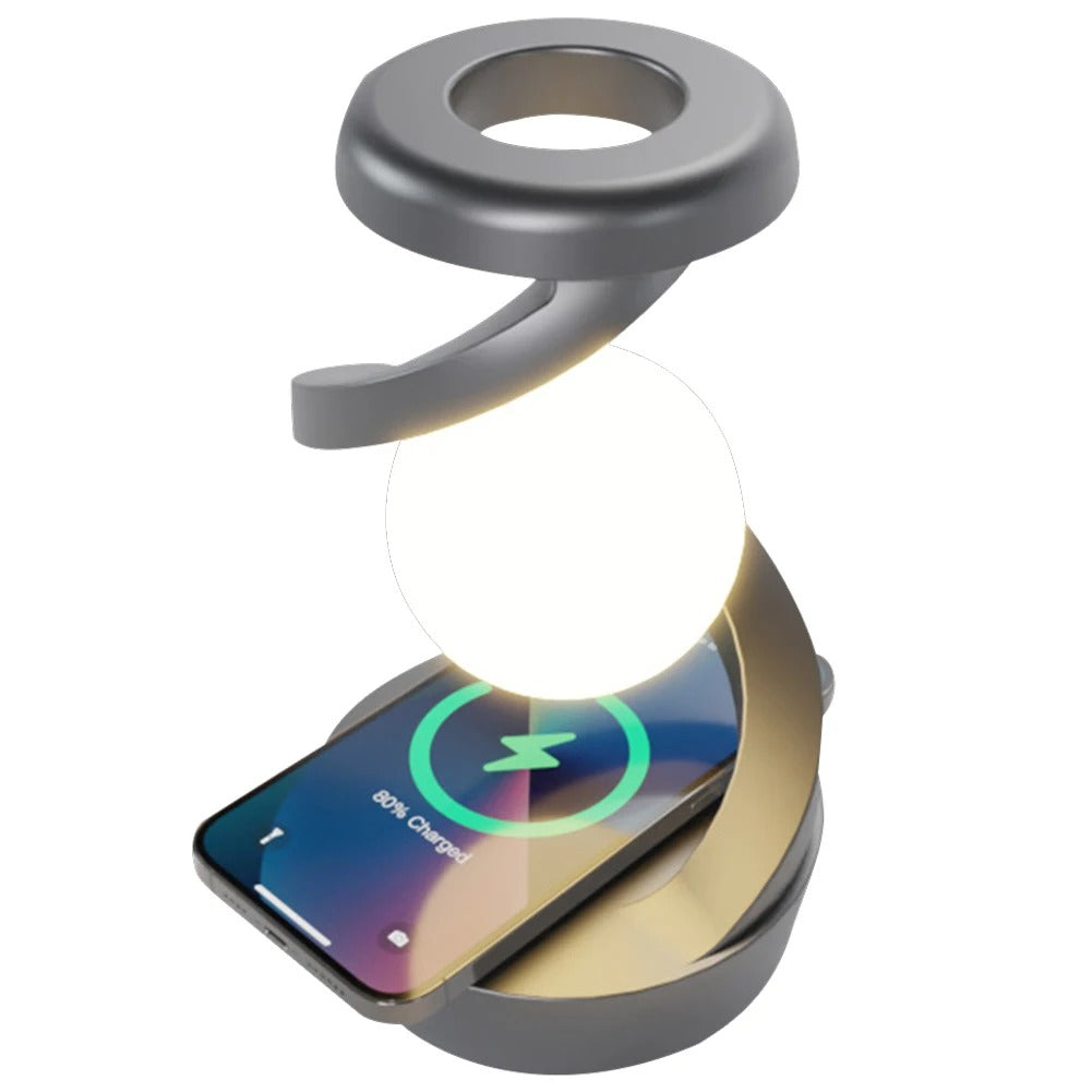 Rotating Magnetic Night Light with Wireless Charging
