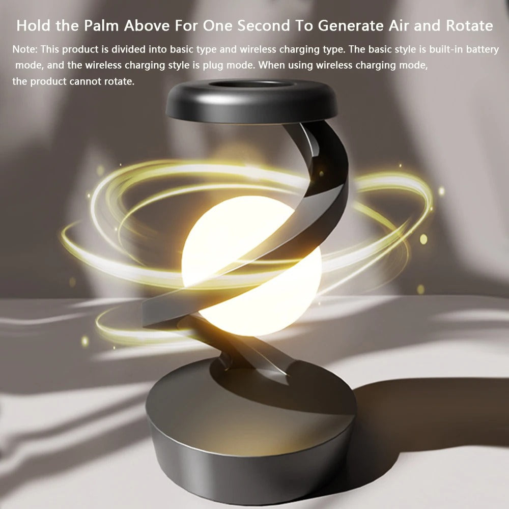 Rotating Magnetic Night Light with Wireless Charging