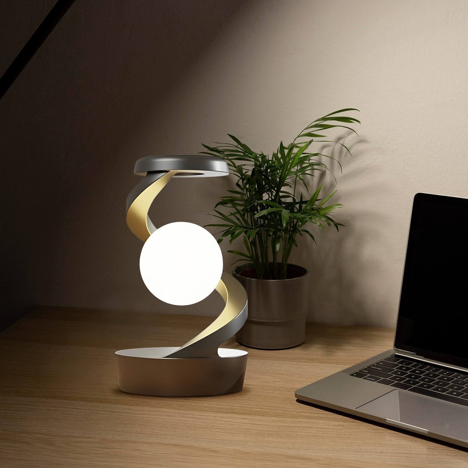 Rotating Magnetic Night Light with Wireless Charging