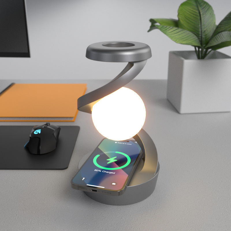 Rotating Magnetic Night Light with Wireless Charging